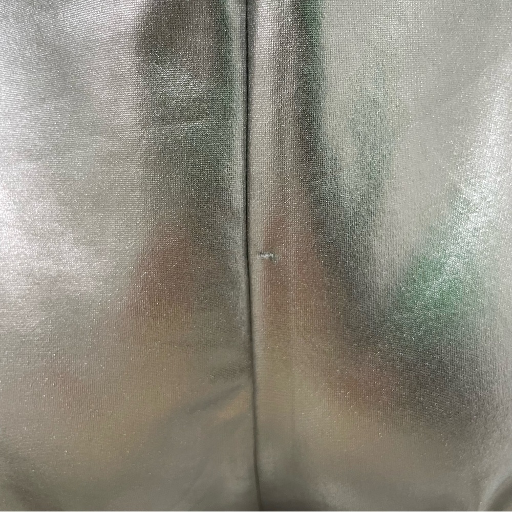 Elegant Silver Women's Metallic Bodysuit - Picture 13 of 16